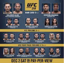 You had the rizzo vs couture fight (one of the best ufc title fights ever), the carter vs serra fight (complete with endlessly replayed spinning back fist), and a bunch of other good fights. Ufc 218 Live Results Max Holloway Vs Jose Aldo Ii