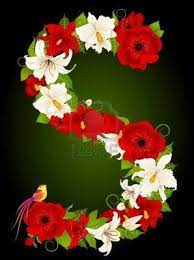 With these flower png images, you can directly use them in your design project without cutout. Letter For Signs With Flowers And Bird Numerology Floral Lettering
