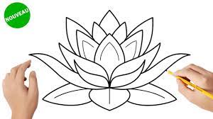 Comment Dessiner Une Fleur De Lotus Youtube
