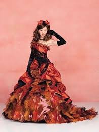 Halloween Wedding Dress In Orange And Black From Weddingdressfantasy Com Halloween Wedding Dresses Halloween Wedding Gown Halloween Wedding