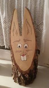 Osterhase Aus Birkenholz 48 Cm Gartendeko Eigene Herstellung Basteln Fruhling Holz Birke Holz Osterhase