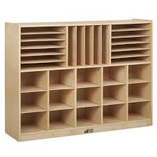 Birch Multi Section Storage Cabinet Walmart Com In 2021 Wood Design Cubby Bins Storage Cabinet