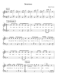 Ich suche klaviernoten zum ausdrucken. Mark Forster Sowieso Easy Sheet Music For Piano Solo Musescore Com