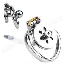 Sissy Inverted Femboy Chastity Cage Solid Steel Ball Binding Metal Peni  Ring | eBay