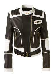 404 Not Found White Leather Jacket Black And White Jacket Real Leather Jacket