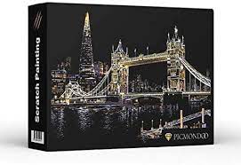 My videos are showing how to paint flowers, nature and other. Scratch Painting London Tower Bridge 40 X 30 Cm Amazon De Spielzeug