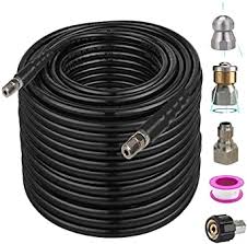 Current harbor freight 30% coupon ✅ find the best harbor freight 20% coupon daily. Amazon Com Buyplus Sewer Jetter Kit For Pressure Washer 100 Ft Drain Cleaner Hose With 1 4 Inch Npt Rotating Sewer Jetter Nozzle And Button Nozzle Tips Orifice 4 0 4 5 4600 Psi Patio Lawn Garden