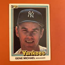 1981 Donruss New York Yankees Baseball Card #500 Gene Michael VG