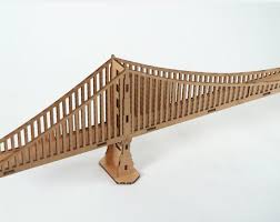 Golden Gate Bridge 4 Long Model Kit Cardboard Model Cardboard Sculpture Animal Wall Decor Diy