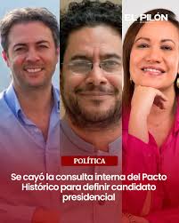 Atencion 🥲Se cayó la consulta interna del Pacto Histórico para definir  candidato presidencial El Tribunal Superior de Bogotá declaró improcedente  la tutela que, mediante una medida cautelar, había ordenado a la  Registraduría