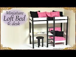 Miniature Loft Bed Tutorial Creating Dollhouse Miniatures Bloglovin Diy Barbie House Barbie Furniture Tutorial Diy Barbie Furniture