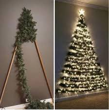Space Saver Christmas Tree In 2020 Flat Christmas Tree Wall Christmas Tree Diy Christmas Tree