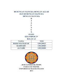 Sahabat sejati tak pernah berpisah dengan anda, ialah allah. Hubungan Manusia Dengan Allah
