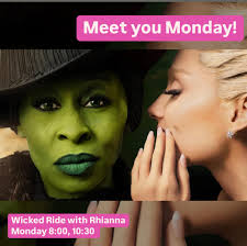 30 minute Cycle class inspired by the beautiful celebration of Wicked. Wear  your pink or green, see you Monday. 🩷💚 Singing along is highly  encouraged. ✨