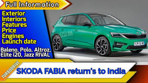 There's also a central armrest in the back that we rarely see in europe's competitive. Skoda Fabia Launching In India Next Gen Polo Based Exterior Engines Features Price Launch Date Youtube