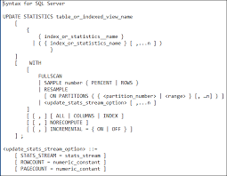 This Article Will Show You When Is The Use Of Update Statistics Command In Sql Server Sql Server Sql Server