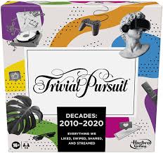 If you know, you know. Buy Hasbro Gaming Trivial Pursuit Decades 2010 To 2020 Board Game For Adults And Teens Pop Culture Trivia Game For 2 To 6 Players Ages 16 And Up Online In Turkey B08tq74d5t