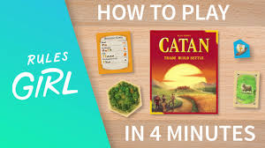 This dramatically shortens the trading, as there is no question of whether any player owns a a rule variation that i prefer is to limit the movement of the robber: How To Play Catan In 4 Minutes Rules Girl Youtube