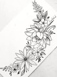 Beautiful Flower Tattoo Drawing Ideas For Women 1 Wagepon Ideas Flower Tattoo Drawings Beautiful Flower Tattoos Floral Tattoo Design