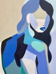 Me N Oublie Pas Original Peinture L Acrylique Portrait Moderne Portrait Abstrait Tude Figure Painting Art Projects Abstract Portrait Art Painting