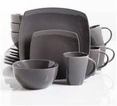 Browse a variety of housewares, furniture and decor. Amazon Com Square Dinnerware Service For 8 Plates Bowls Mugs 32 Piece Set Modern Gray Dinnerware Sets