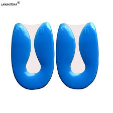 Silicone Gel Insole Heel Pad U Shape Orthotic Insoles