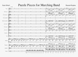 I heard this song for the first time on the radio a week ago and thought it would be so cool to make it for marching band! Puzzle Pieces For Marching Band Sheet Music Composed Puzzle Pieces Sheet Music 850x1100 Png Download Pngkit