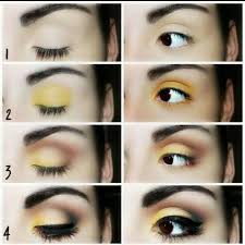 Sombra Amarilla Sombras De Ojos Maquillaje Ojos Marrones Maquillaje De Ojos Creativos