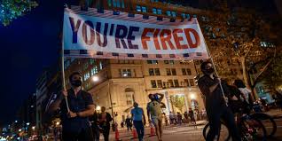 You Re Fired Thousands Taunt Trump With Apprentice Catchphrase