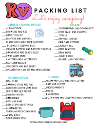 Some camps will let you hang things with push pins. Camping 101 Printable Rv Camping Packing List Mom Does Reviews
