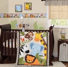 These are nice bedding for both baby boys and girls. This Exciting Jungle Collection Features An Oversized Plush Elephant And His Favorite Pals On A Jungle Crib Bedding Monkey Nursery Bedding Nursery Bedding Sets
