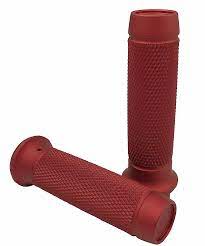 Harley Chopper Motorcycle Grips Knurled Moto Grips Red Satin Chopper Motorcycle Custom Harleys Motorcycle Harley