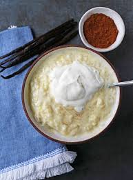 Creamy Homemade Rice Pudding Rich And Creamy Rice Pudding With Creme Anglaise And Fresh Whipped Cream Www Mode Homemade Rice Pudding Rice Pudding Creamy Rice