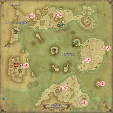 紅玉海の古ぼけた地図g9座標 Ff14メモ