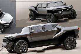 Gmc hummer ev tesla cybertruck vs. The Gmc Hummer Ev Almost Looked Like This Carbuzz