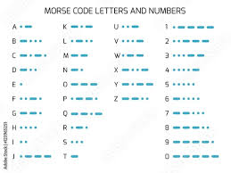 What your flight number really means. International Morse Code Alphabet Set Of Encoded Letters And Numbers To Dots And Dashes Used In Radio Or Light Communication Vector Illustration Stock Vektorgrafik Adobe Stock
