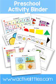 These preschool printables are different. Preschool Activity Binder Busy Book Printable Active Littles