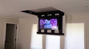 So i'm gonna buy myself a new tv. Motorized Fully Automated Flip Down Ceiling Tv Lift 46 60 120 Lb Youtube