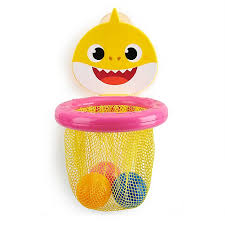 It's baby shark bath time. Pinkfong Baby Shark Bathtub Basketball Buybuy Baby