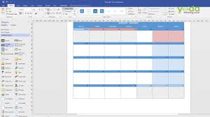 calendar in visio