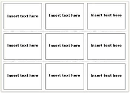 Make flash cards using this ms word template setup for you to select your own pictures. Vocabulary Flash Cards Using Ms Word