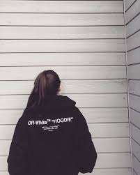 Black And White Sweatshirt For Girls Off White Black Hoodie Available In Store Fridaymood Offwhite Virgilanloh Woman Womanswear Photoshoot Outfits White Hoodie Women Black Hoodie Outfit