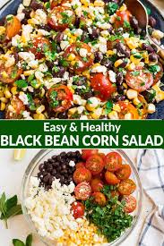 Black Bean And Corn Salad Recipe With Italian Dressing Black Bean Corn Salad In 2020 Black Bean Corn Salad Vegetarian Recipes Dinner Summer Potluck Dishes
