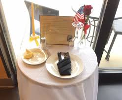 Sprinkle salt over the lemon and the bread plate. Missing Man Tables At Starbucks Honor Fallen Soldiers
