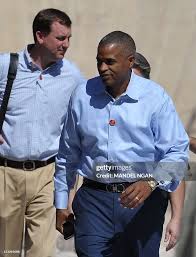 Marty Nesbitt , a close friend of US President Barack Obama, and Trip...  News Photo