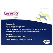 cerenia tabs 60 mg 4 ct