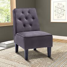 Shop a huge selection of quality accent chairs at affordable prices. Amazon Com Annjoe Armless Accent Chair Button Tufted Slipper Chair Side Chair Single Sofa For Dining Room Living Room Bedroom Funiture One Seat Gray 1 Kitchen Dining