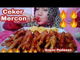 Ceker Mercon Super Pedas Mukbang Indonesia Youtube Makanan Pedas Makanan Indonesia