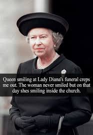 Bbc one live broadcast of the funeral for diana, princess of wales on saturday, 6th september 1997. Royal Confessions Queen Smiling At Lady Diana S Funeral Creps Me