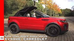 For 2019, land rover updated the infotainment screen's graphics and layout. 2018 Land Rover Range Rover Evoque Cabriolet Youtube